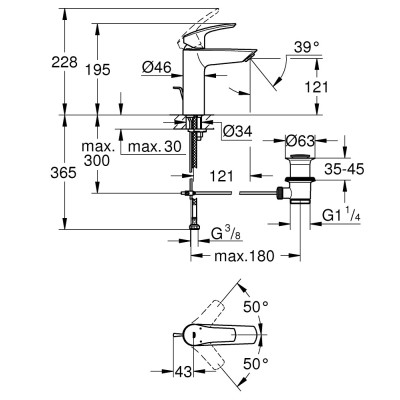 ΜΠΑΤΑΡΙΑ ΝΙΠΤΗΡΟΣ EUROSMART GROHE ΜΠΑΤΑΡΙΑ ΝΙΠΤΗΡΟΣ EUROSMART GROHE